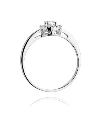 Diamond ring white gold 0.20ct
