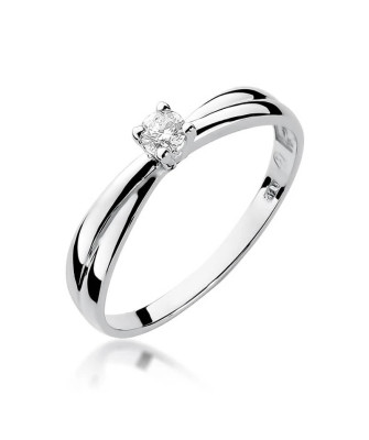 Diamond engagement ring white gold 0.08ct