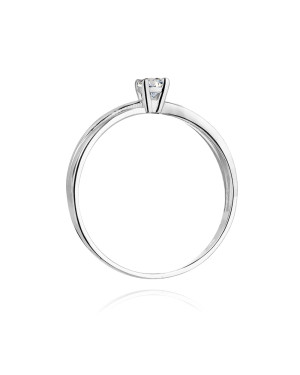 Diamond engagement ring white gold 0.08ct