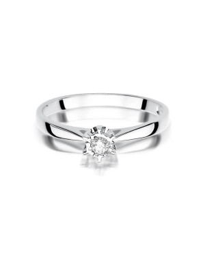 Diamond ring white gold 0.05ct