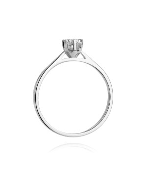 Diamond ring white gold 0.05ct