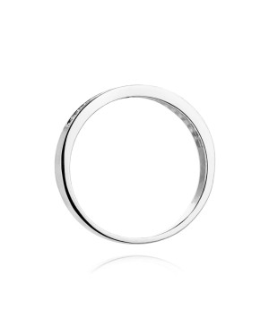 Złoty pierścionek z diamentem Białe złoto EW-410 0,18ct