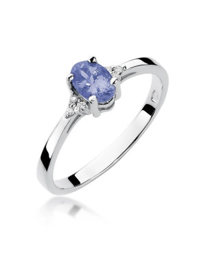 Tanzanite ring white gold 0.40ct