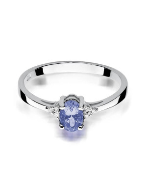 Tanzanite ring white gold 0.40ct