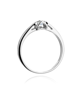 Złoty pierścionek z diamentem Białe złoto EW-320 0,30ct