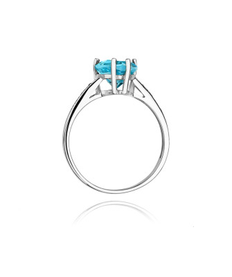 Ring with topaz white gold 1.20ct