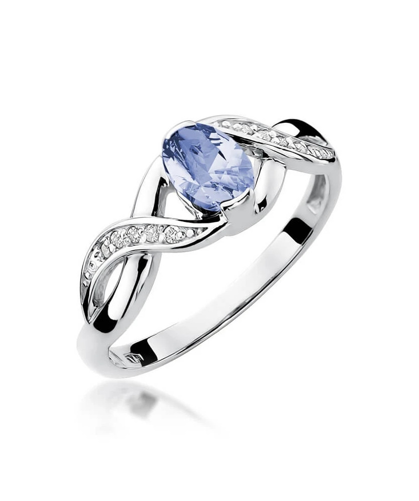 Tanzanite ring white gold 0.60ct