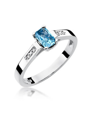 Topaz ring white gold 0.65ct