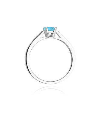 Topaz ring white gold 0.65ct