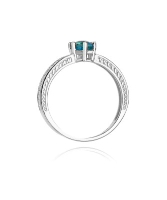 Topaz ring white gold 0.50ct