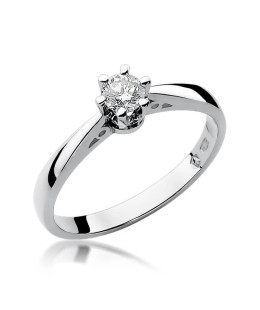 Diamond engagement ring white gold 0.30ct