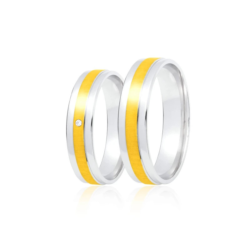 Gold wedding ring 4 mm 585 fineness Size 6 - 14|GoldJewellery