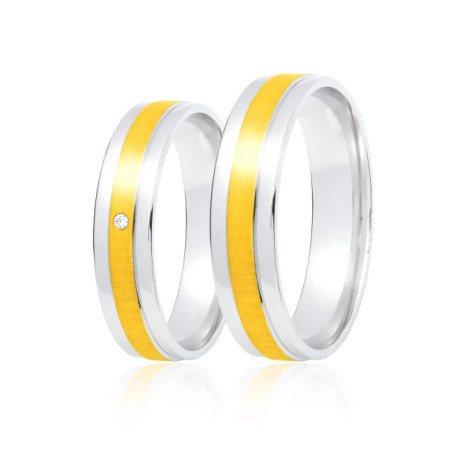 Gold wedding ring 4 mm 585 size Size 15 - 23|GoldJewellery