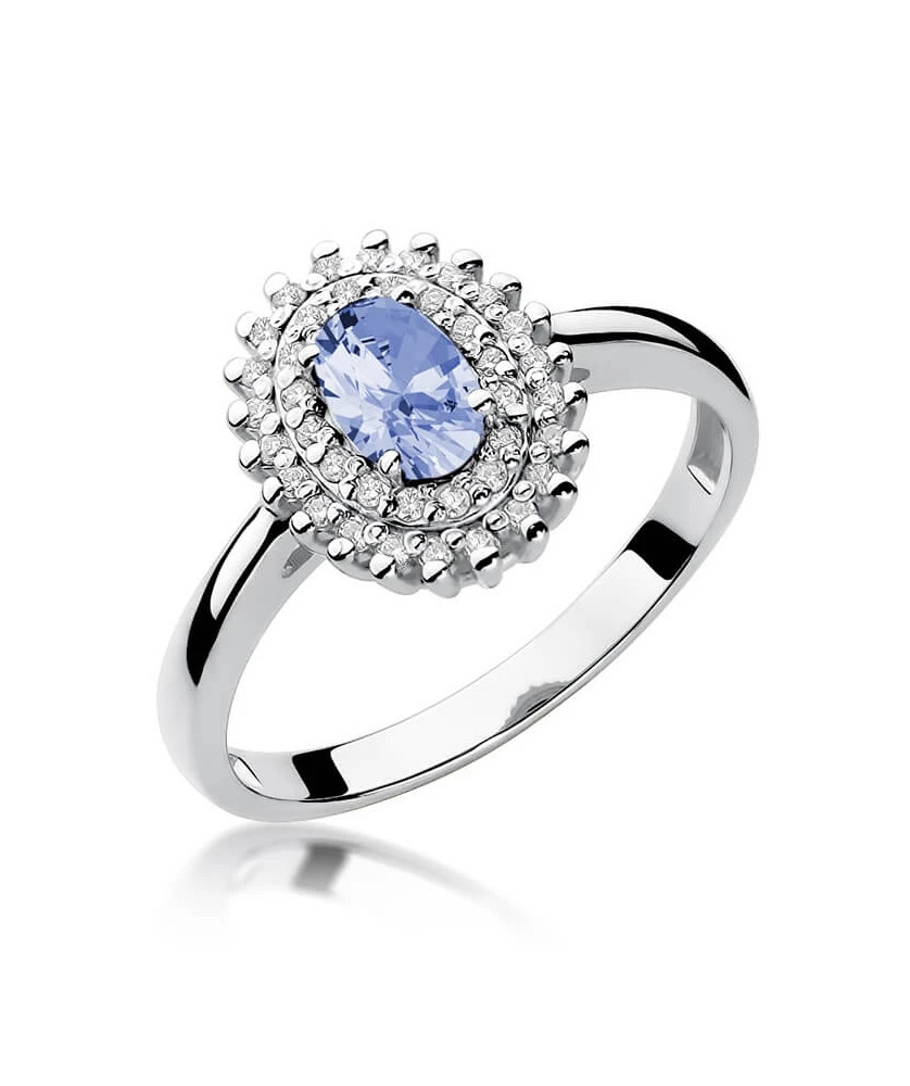 Ring with tanzanite white gold 0.40ct