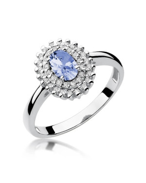 Ring with tanzanite white gold 0.40ct