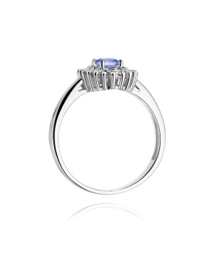 Ring with tanzanite white gold 0.40ct