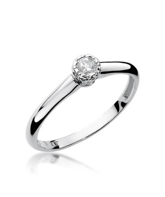 Engagement ring with a 0.13ct diamond