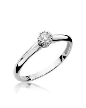Engagement ring with a 0.13ct diamond