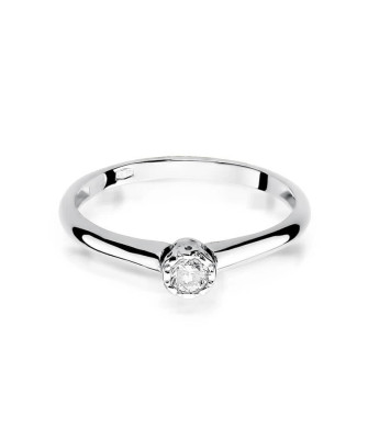 Engagement ring with a 0.13ct diamond