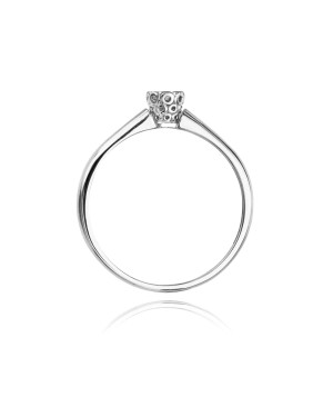 Engagement ring with a 0.13ct diamond