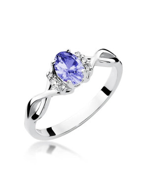 Ring with tanzanite white gold 0.40ct