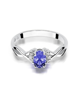 Ring with tanzanite white gold 0.40ct
