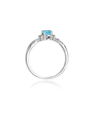 Topaz ring white gold 0.50ct