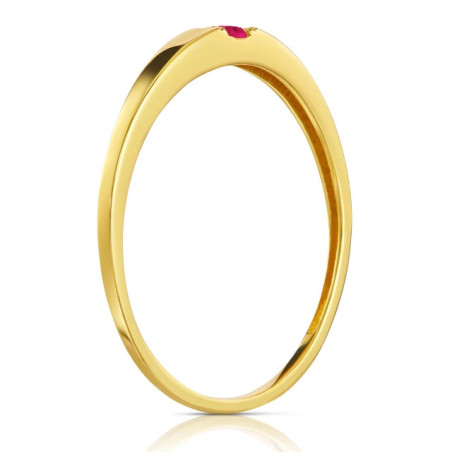 Gold ring ruby ​​stone Wedding ring 585 P3.1670Pc | GoldJewellery