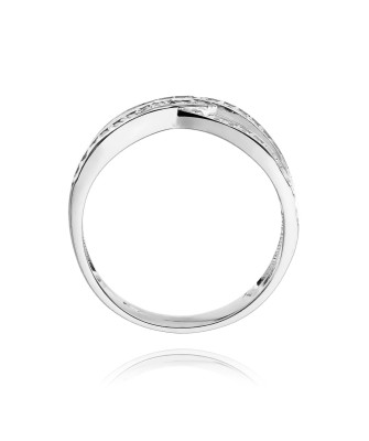 Złoty pierścionek z diamentem Białe złoto EW-215 0,27ct