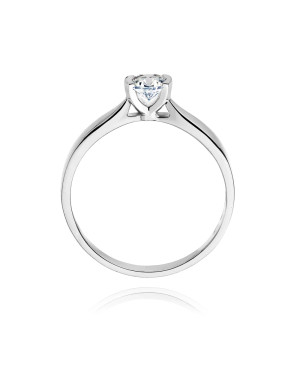 Złoty pierścionek z diamentem Białe złoto EW-223B 0,25ct