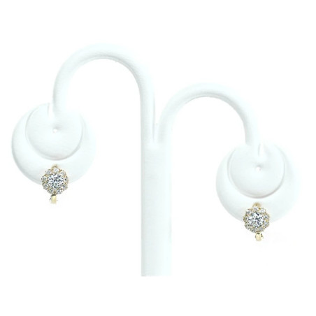 333 gold earrings with zircons K1.188 | GoldJewellery
