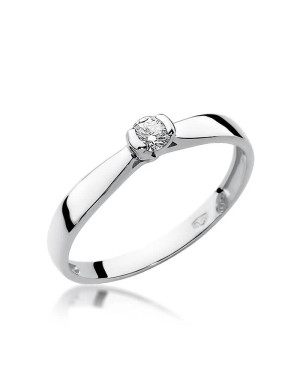 Diamond ring white gold 0.08ct