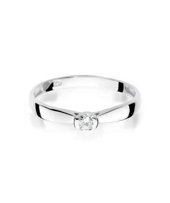 Diamond ring white gold 0.08ct