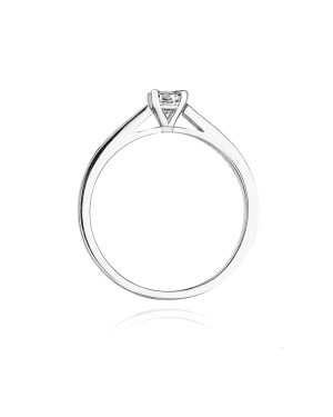 Pierścionek z białego złota diamenty 0,36ct