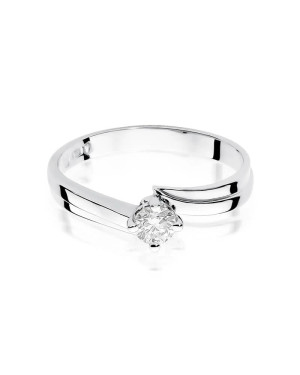 Diamond engagement ring white gold 0.25ct