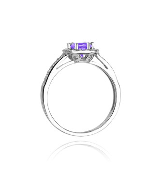 Gold ring with tanzanite white gold 0.50ct