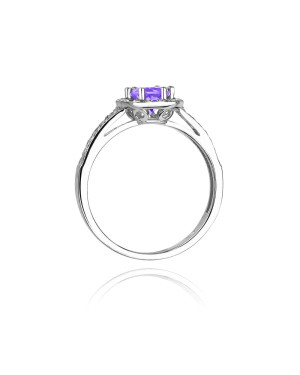 Gold ring with tanzanite white gold 0.50ct