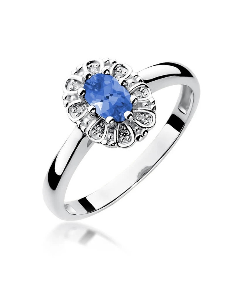 Tanzanite ring white gold 0.40ct