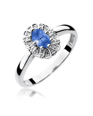 Tanzanite ring white gold 0.40ct