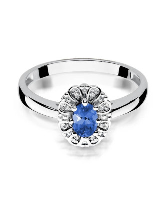 Tanzanite ring white gold 0.40ct