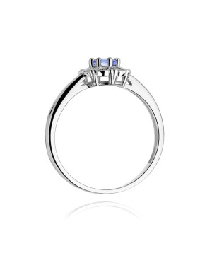Tanzanite ring white gold 0.40ct