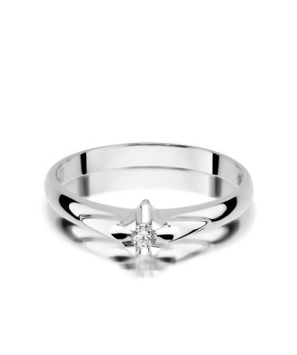 White gold ring with diamond white gold 0.04ct