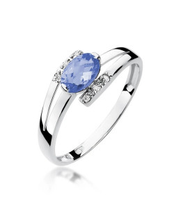 Gold ring with tanzanite white gold 0.40ct