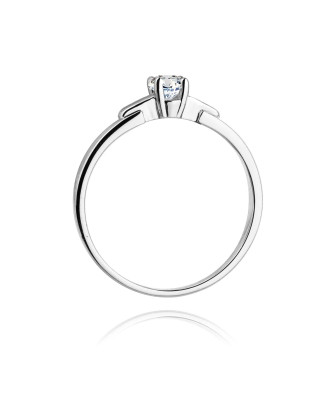 Gold ring with diamond white gold 0.20ct