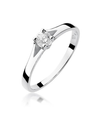 Diamond ring white gold 0.20ct