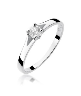 Diamond ring white gold 0.20ct