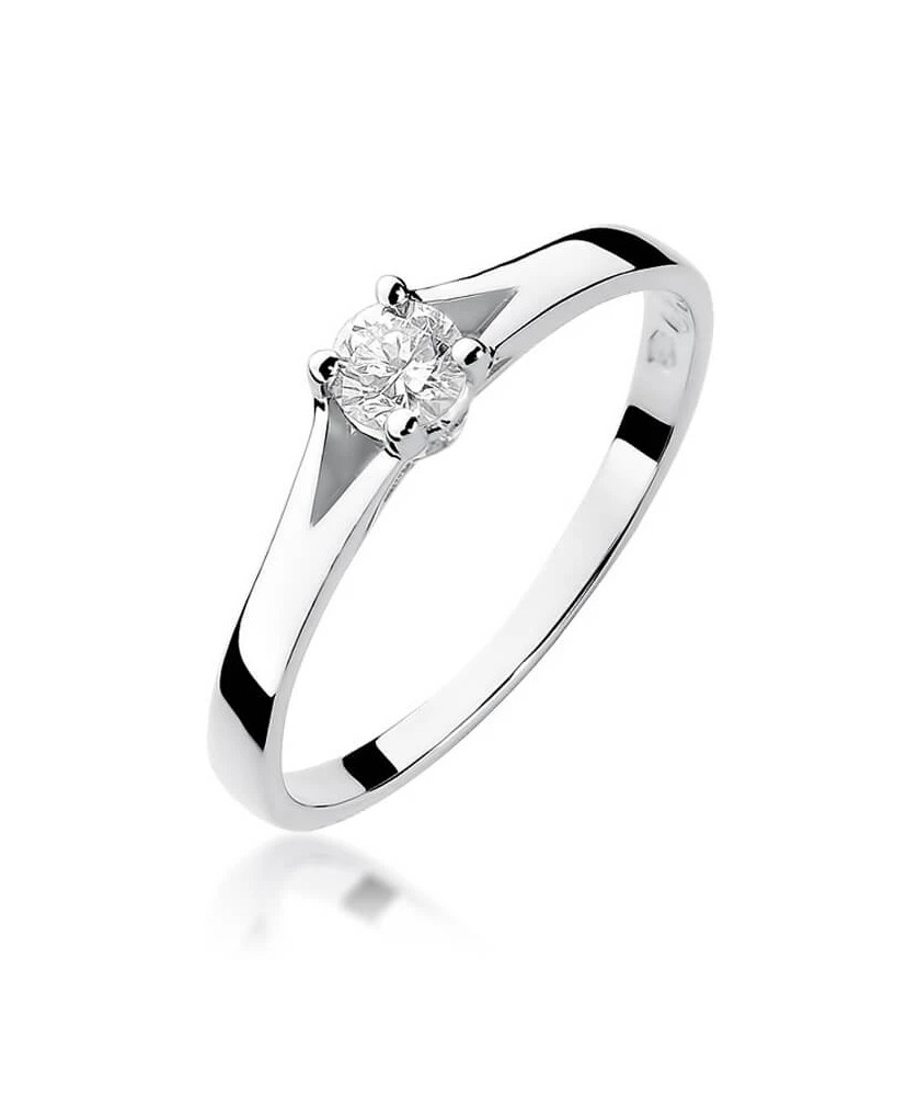 Diamond ring white gold 0.20ct