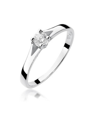 Diamond ring white gold 0.20ct