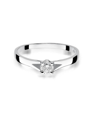Diamond ring white gold 0.20ct