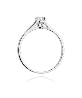 Diamond ring white gold 0.20ct